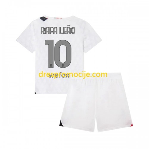 A.C. Milan Rafael Leao 10 Dres Dječji Gostujući 2023/2024 Kratkih Rukava A.C. Milan Rafael Leao 10 Dres Dječji Gostujući 2023/2024 Kratkih Rukava